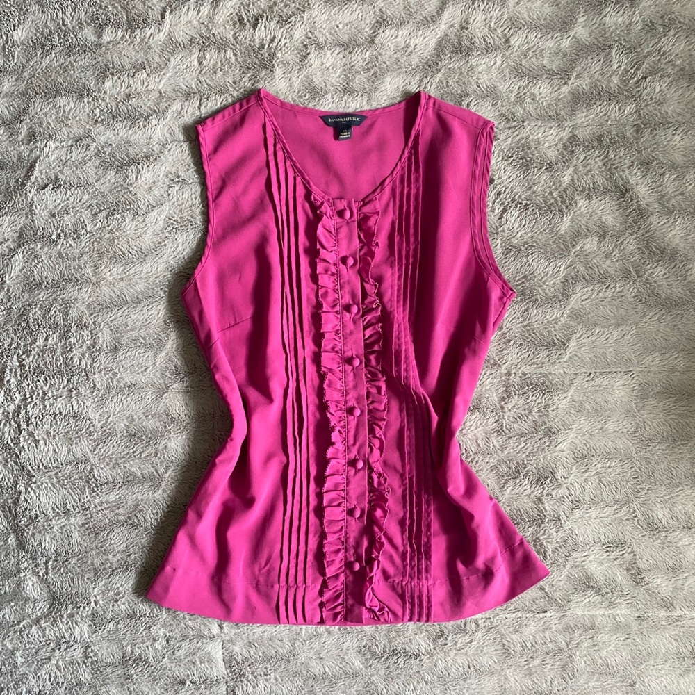 Banana republican size xs purple blouse